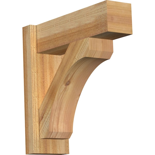 Ekena Millwork Legacy Block Rough Sawn Outlooker, Western Red Cedar, 6"W x 18"D x 18"H OUT06X18X18LEC05RWR - main